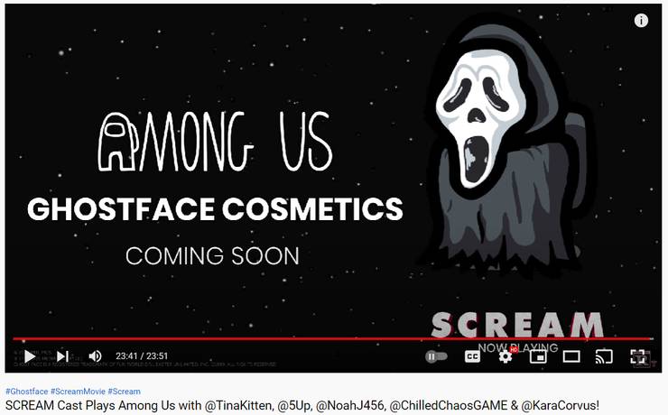 Screams Ghostface Joins Among Us Screams Ghostface Joins Among Us